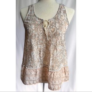 Lucky Brand Boho Light Pink Women’s Tank Top